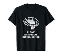 I Love Ilustración de Circuito Cerebral de Inteligencia Artificial Camiseta