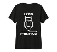 I Love Impresión 3D Impresoras 3D Nerds Fabricación Aditiva Camiseta Premium