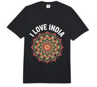 I Love India Mandala Pride Celebración Comfort Colors Adult Heavyweight T-Shirt