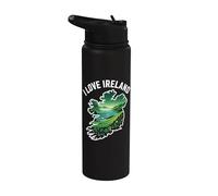 I Love Irlanda Paisaje Esmeralda Stainless Steel Insulated Water Bottle