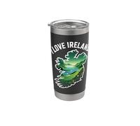I Love Irlanda Paisaje Esmeralda Vaso térmico de acero inoxidable de doble pared