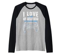 I Love It When My Girlfriend Lets Me Play Video Games Gamer Camiseta Manga Raglan