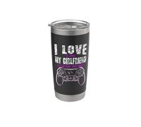 I Love It When My Girlfriend Lets Me Play Video Games Gamer Vaso térmico de acero inoxidable de doble pared