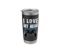 I Love It When My Mom Lets Me Play Video Games Gamer Vaso térmico de acero inoxidable de doble pared