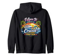 I Love It When We're Cruisin Together Pareja Luna de Miel Sudadera con Capucha