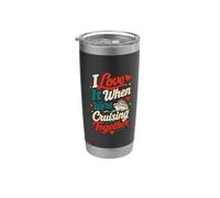 I Love It When We're Cruising Together Crucero Pareja Cónyuge Vaso térmico de acero inoxidable de doble pared