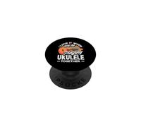 I Love It When We're Playing Ukelele Together Retro Sun PopSockets PopGrip Adhesivo