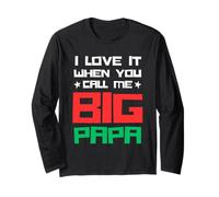 I Love It When You Call Me Big Papa Funny Christmas Manga Larga