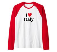 I Love Italy Camiseta Manga Raglan