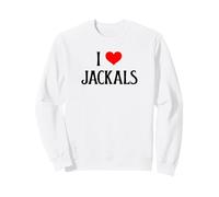 I Love Jackals I Heart Jackals Africano Salvaje Canino Amante Sudadera