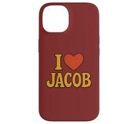 I Love Jacob Sweet Heart Nombre Diseño Carcasa para iPhone 14