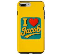 I Love Jacob Sweet Heart Nombre Diseño Carcasa para iPhone 7 Plus/8 Plus