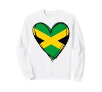I Love Jamaica Flag Heart se enorgullece de ser Papa Mama Boy jamaiquino Sudadera