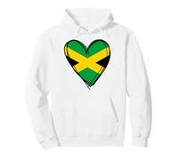 I Love Jamaica Flag Heart se enorgullece de ser Papa Mama Boy jamaiquino Sudadera con Capucha