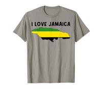 I Love Jamaica Hello Jamaica - Bandera de Mapa Orgulloso de papá jamaicano Camiseta