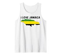 I Love Jamaica Hello Jamaica - Bandera de Mapa Orgulloso de papá jamaicano Camiseta sin Mangas