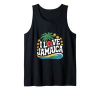 I Love Jamaica Palmeras Océano Sol Camiseta sin Mangas