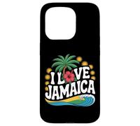 I Love Jamaica Palmeras Océano Sol Carcasa para iPhone 15 Pro