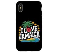 I Love Jamaica Palmeras Océano Sol Carcasa para iPhone X/XS