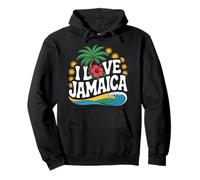 I Love Jamaica Palmeras Océano Sol Sudadera con Capucha