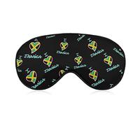 I Love Jamaica Sleeping Blindfold Mask Cute Eye Shade Cover con correa ajustable para mujeres, hombres, noche