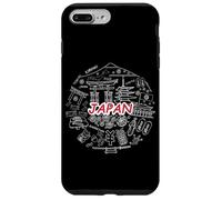 I Love Japan Culture, Disfrute de Cool Japón Monumentos garabatos Carcasa para iPhone 7 Plus/8 Plus