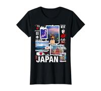 I Love Japan Culture, Enjoy Cool Japan Landmarks Photos Camiseta gráfica económica, Mujer, Negro, XS