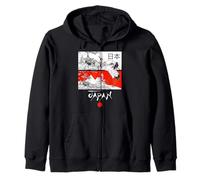 I Love Japan Culture, Enjoy Cool Japan Red-Crowned Crane Sudadera con Capucha