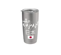 I Love Japan Culture, Enjoy Cool Japan Red-crowned crane Vaso térmico de acero inoxidable de doble pared