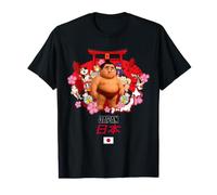 I Love Japan, Cute Japanese Sumo Wrestling Character Graphic Camiseta gráfica económica