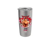 I Love Japan, Cute Japanese Sumo Wrestling Character Graphic Vaso térmico de acero inoxidable de doble pared