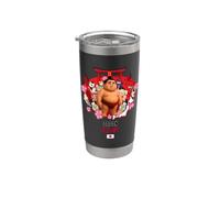 I Love Japan, Cute Japanese Sumo Wrestling Character Graphic Vaso térmico de acero inoxidable de doble pared