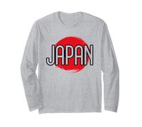 I Love Japan Flag Japonés Travel Tourist Manga Larga