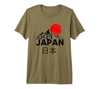 I Love Japan Graphic tee Shirts, Enjoy Cool Japan Mount Fuji Camiseta Premium