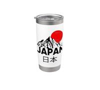 I Love Japan Graphic Tee Shirts, Enjoy Cool Japan Mount Fuji Vaso térmico de acero inoxidable de doble pared