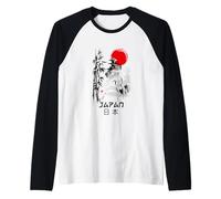 I Love Japan Nature and Culture, Tokyo Japan Graphic Design Camiseta Manga Raglan