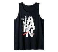 I Love Japan, Retro Vintage Japan Illustration Fashion Camiseta sin Mangas