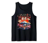I Love Japan, Tokio Japón Monte Fuji Travel City Gráfico Camiseta sin Mangas