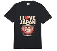 I Love Japan Torii Gate Sakura Puesta de Sol Comfort Colors Adult Heavyweight T-Shirt