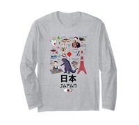 I Love Japan, Wonderful Japan Childish Culture Doodles Manga Larga