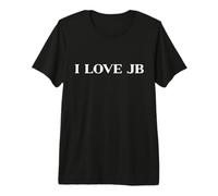 I Love JB Shirt Y2k 2010s Pink Camiseta Premium