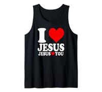 I Love Jesus and Jesus Loves you Christian Blessing Camiseta sin Mangas