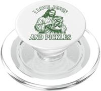 I Love Jesus and Pickles PopSockets PopGrip para MagSafe