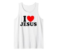 I Love Jesus Christian Faith Iglesia Biblia I Corazón Jesús Camiseta sin Mangas