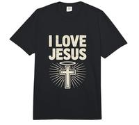 I Love Jesus Halo Cross Devotion Fiel Comfort Colors Adult Heavyweight T-Shirt