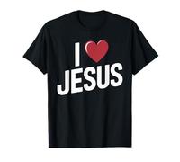 I Love Jesus Mensaje De Fe Cristiana Religiosa Camiseta