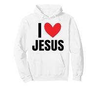I Love Jesus Nombre Personalizado Hombres Guy BFF Amigo Corazón Dios Sudadera con Capucha