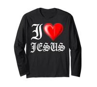 I Love Jesus T-Shirt Manga Larga