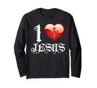 I Love Jesus T-Shirt Manga Larga