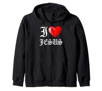 I Love Jesus T-Shirt Sudadera con Capucha